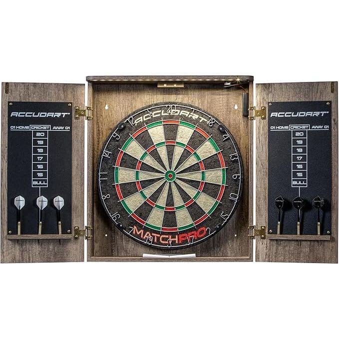 Accudart Match Pro Dartboard Cabinet Set